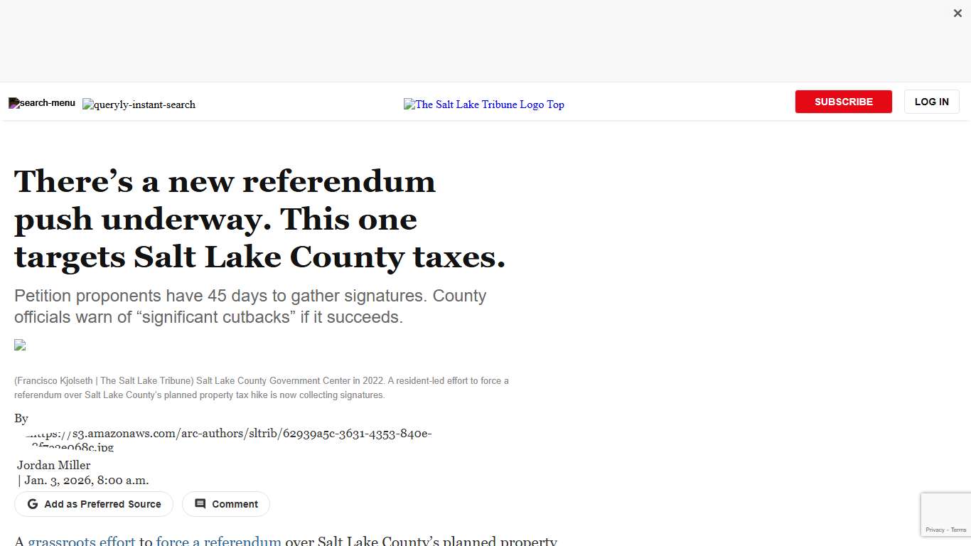 S.L. County tax referendum could cause 'significant cutbacks'