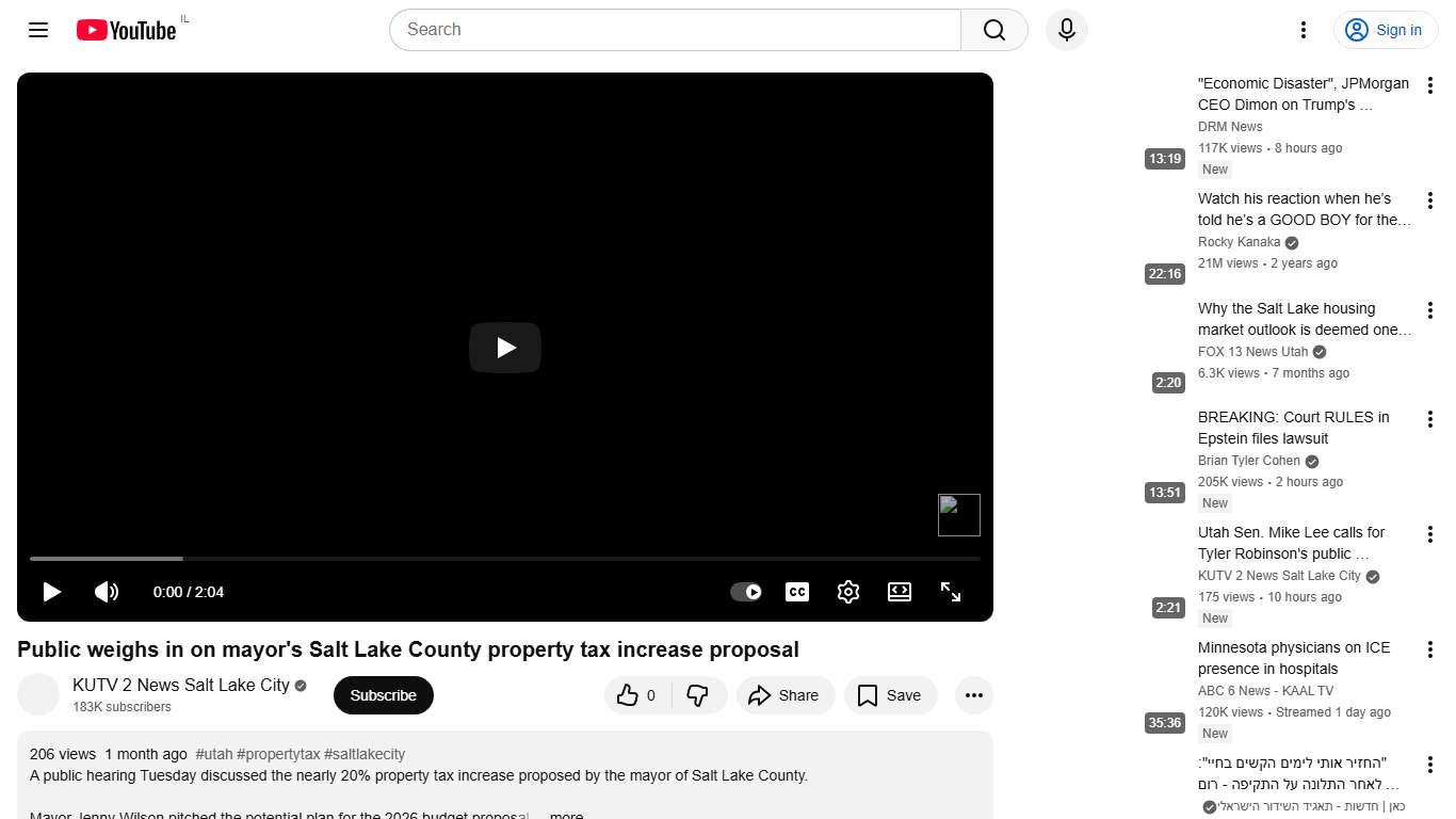 Public weighs in on mayor's Salt Lake County property tax increase proposal - YouTube